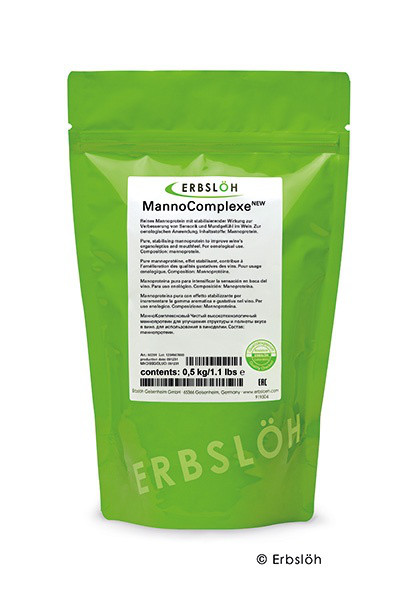 Manno Complexe Hefederivat höchster Güte. 0,5kg Erhöht Mundgefühl und Komplexität von Rot- und Weißweinen, speziell im Premiumbereich. 0,5kg