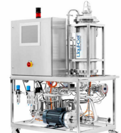 Ein CO2 Membransystem auf weißem Hintergrund