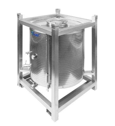 IBC-Behälter 700 Liter; rostfrei