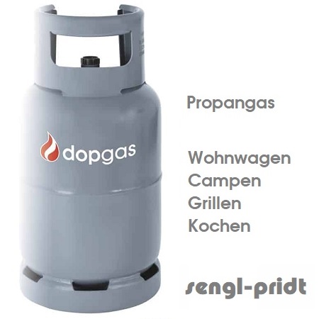 Dopgas Stahlflasche 11 kg Propangas