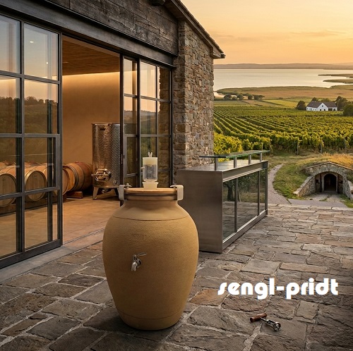 THAP – Amphore 50 Liter aus Terrakotta „SET“