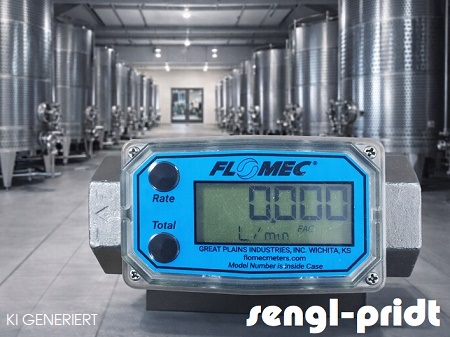 Elektronisches Durchflußmessgerät/Literzähler 19-190 l/min