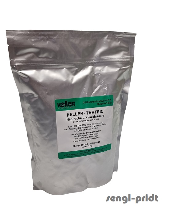 L+ WEINSÄURE 334 Keller Tartric 1kg