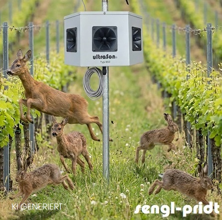 Elektrische Tierscheuche UltraSon 650 mit Ultraschall und hörbaren Schallwellen