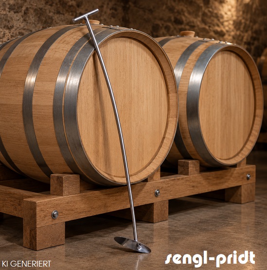 Batonnage Rührer gebogen mit Klappflügel